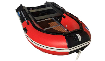 Лодка ПВХ STORMLINE Flexiteek 310 (черно-зеленая/красно-черная)