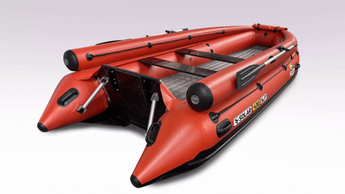 Лодка надувная моторная Solar-430 super jet tunnel (expedition)