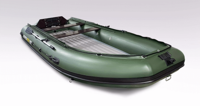 Лодка надувная моторная Solar-430 super jet tunnel